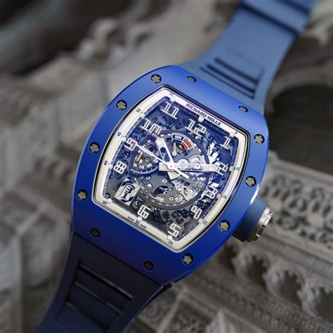 blue and white richard mille|richard mille blue band.